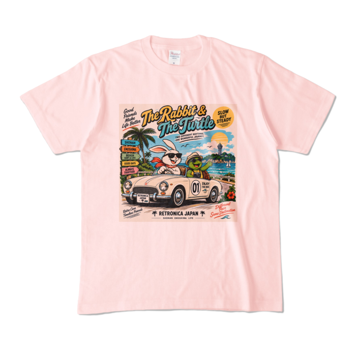 カラーTシャツ - M - ライトピンク (淡色)