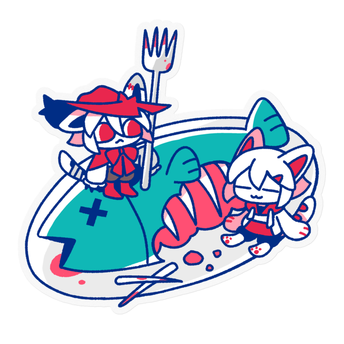 ステッカー - 100 x 100 (mm)