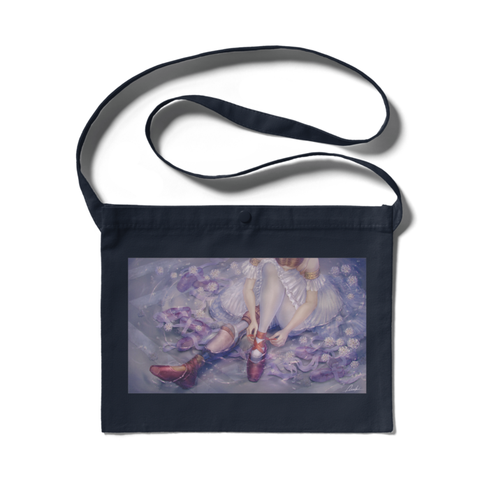 サコッシュ - 300 x 230 (mm)カラー<ネイビー>