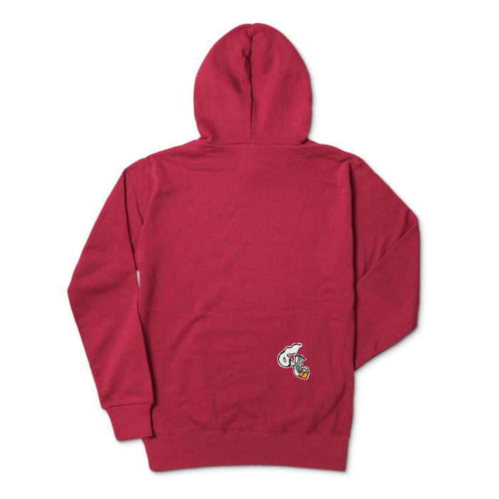 ジップパーカー - L - バーガンディ