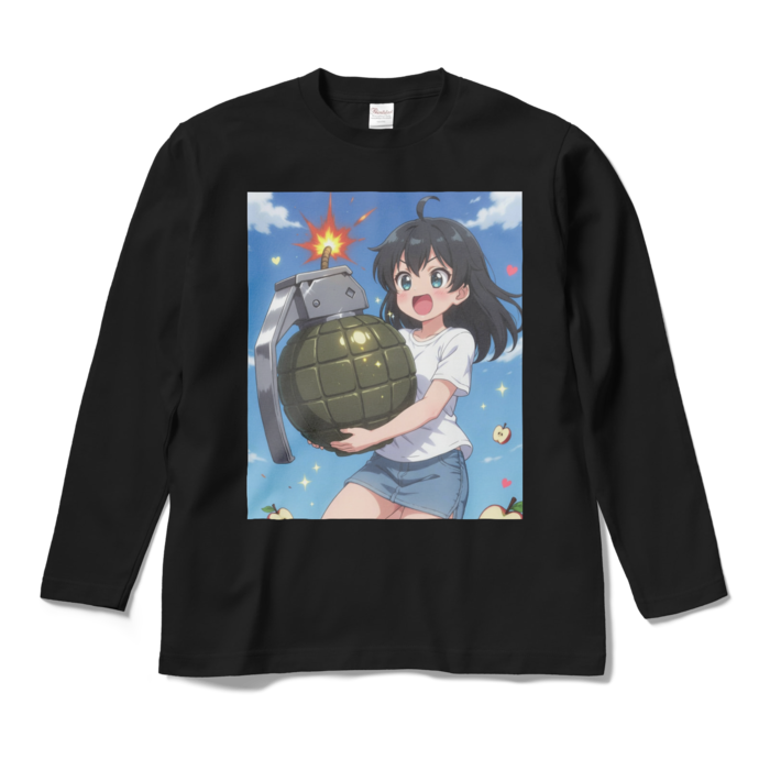 ロングスリーブTシャツ - M - ブラック