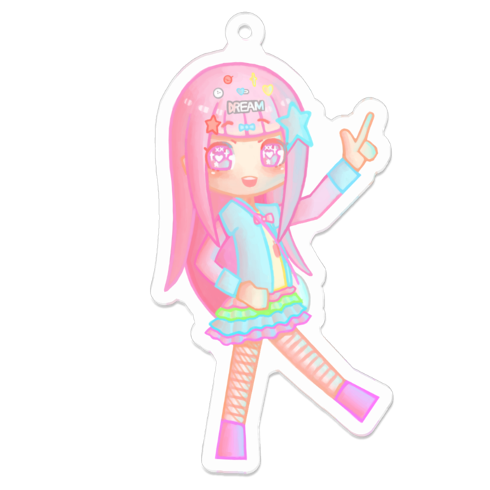 アクリルキーホルダー - 70 x 70 (mm)