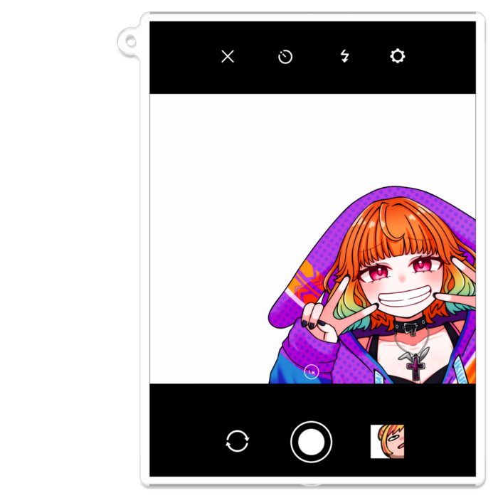 アクリルキーホルダー - 100 x 100 (mm)