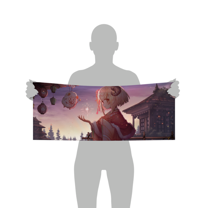 ひつじ(昼)フェイスタオル