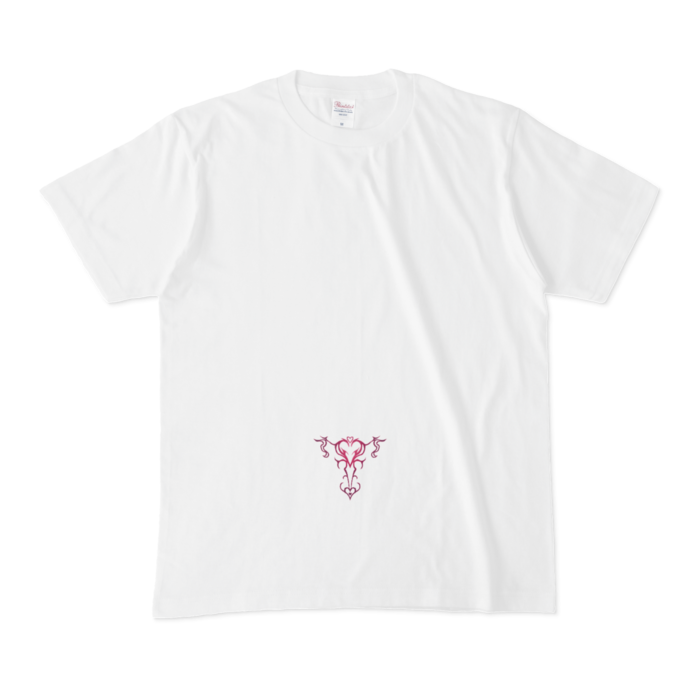 Tシャツ - M - 白　少しロゴ下に