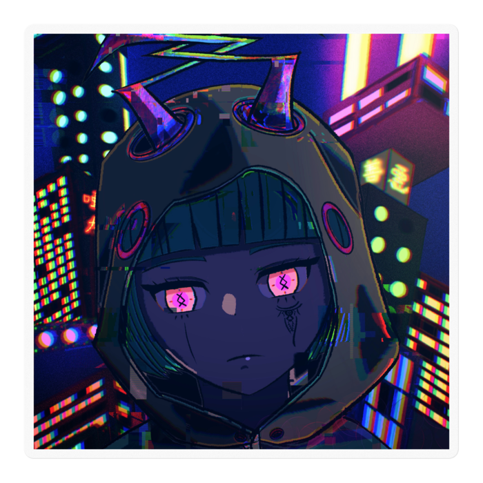 ステッカー - 100 x 100 (mm)