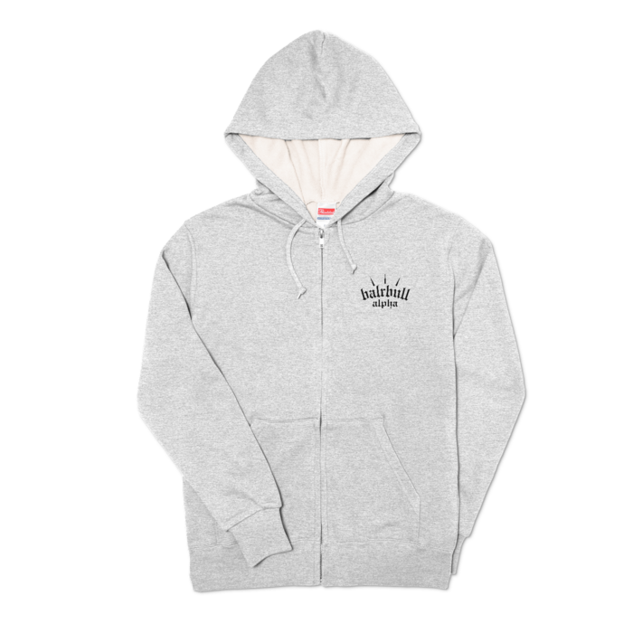 zip bull grayblack S