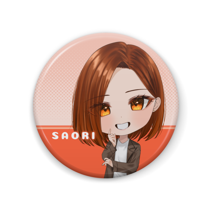 沙織 缶バッジ 