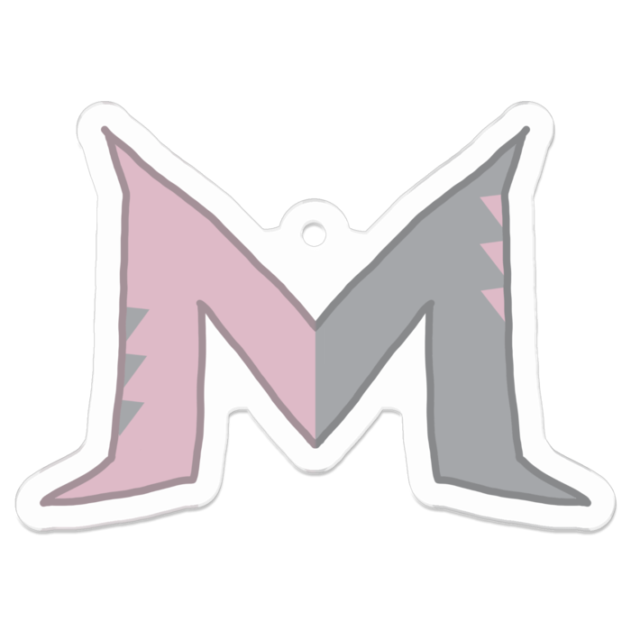 ソックス柄Mアクキー 50 x 50 (mm)