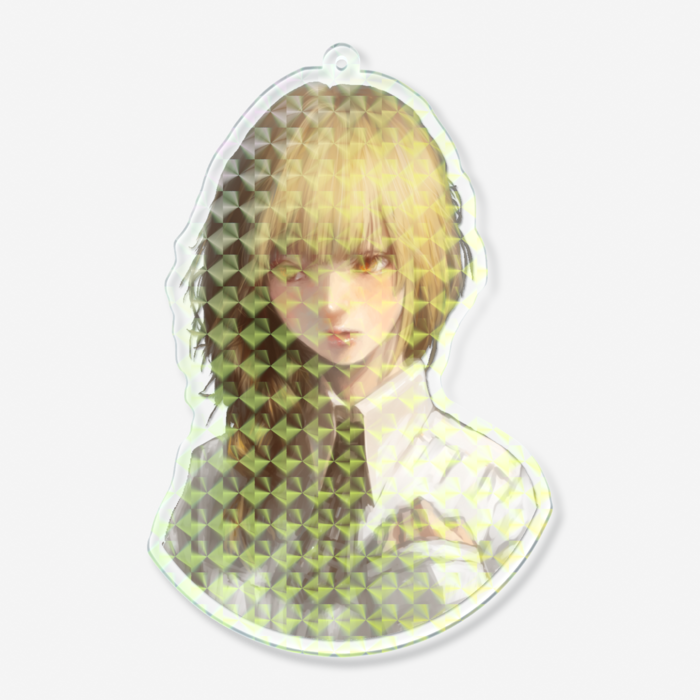ホログラムアクリルキーホルダー - 100 × 100mm