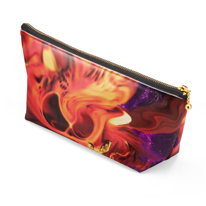 ポーチ - 長さ21.5cm / 高さ10cm - ブラック