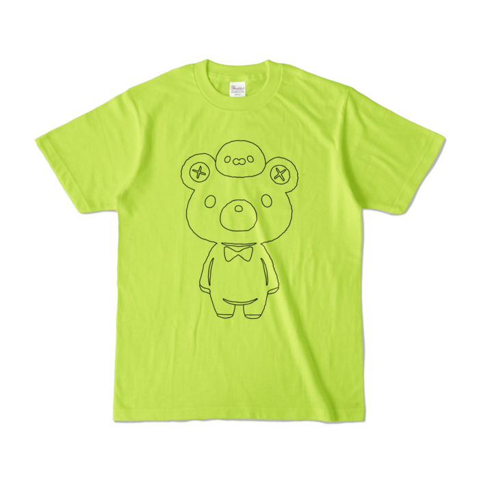 まんじゅうカラーTシャツ - S - ライトグリーン (淡色)