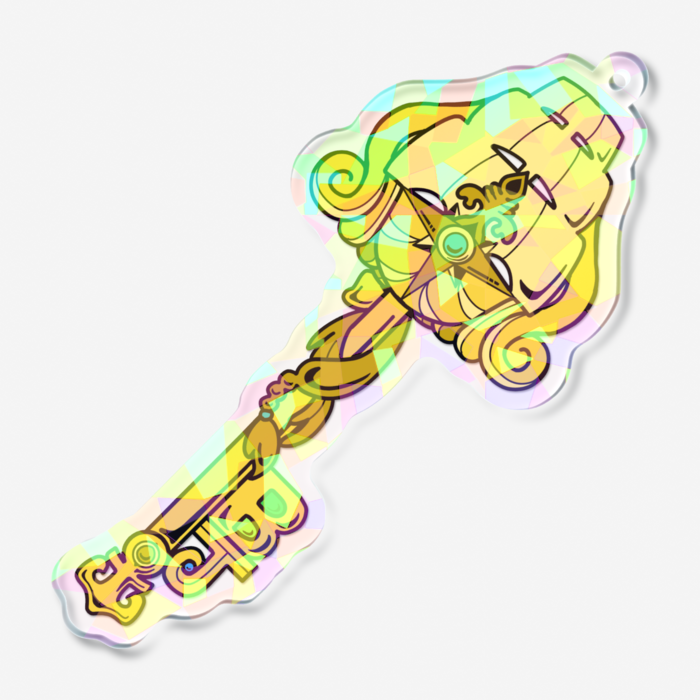 ホログラムアクリルキーホルダー - 70 × 70mm