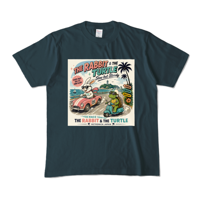 カラーTシャツ - M - デニム (濃色)