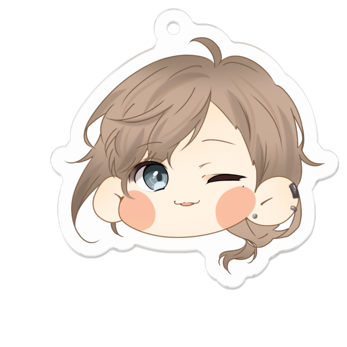 アクリルキーホルダー（コーティング） - 50 x 50 (mm)