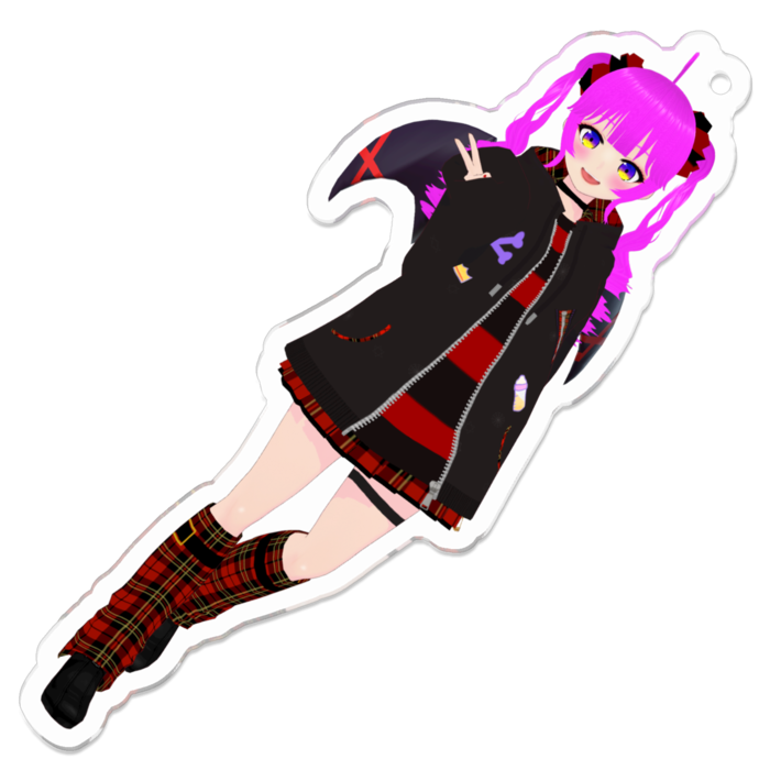 アクリルキーホルダー（コーティング） - 70 x 70 (mm)