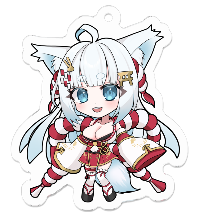アクリルキーホルダー - 50 x 50 (mm)