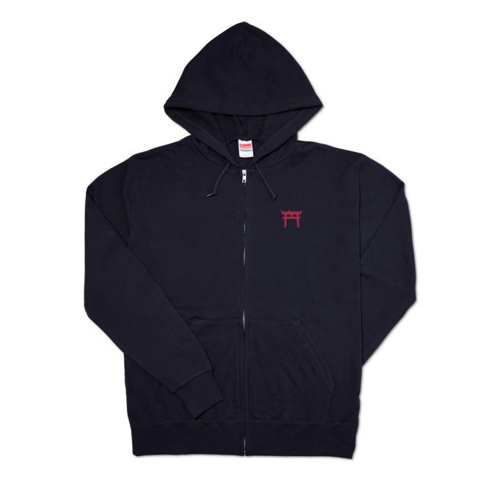 ジップパーカー - L - 両面(1)