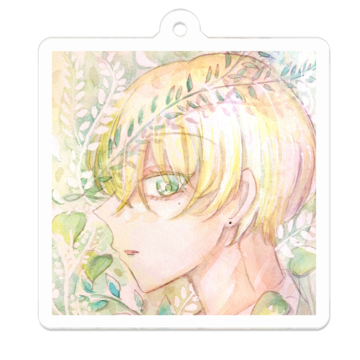 アクリルキーホルダー（コーティング） - 50 x 50 (mm)