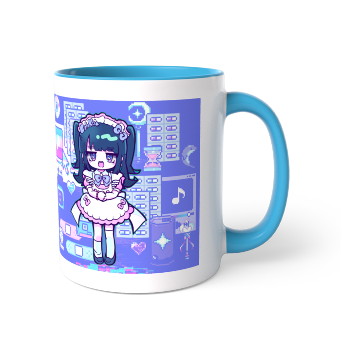 ツートンカラーマグカップ - 直径 8.2cm / 高さ 9.5cm