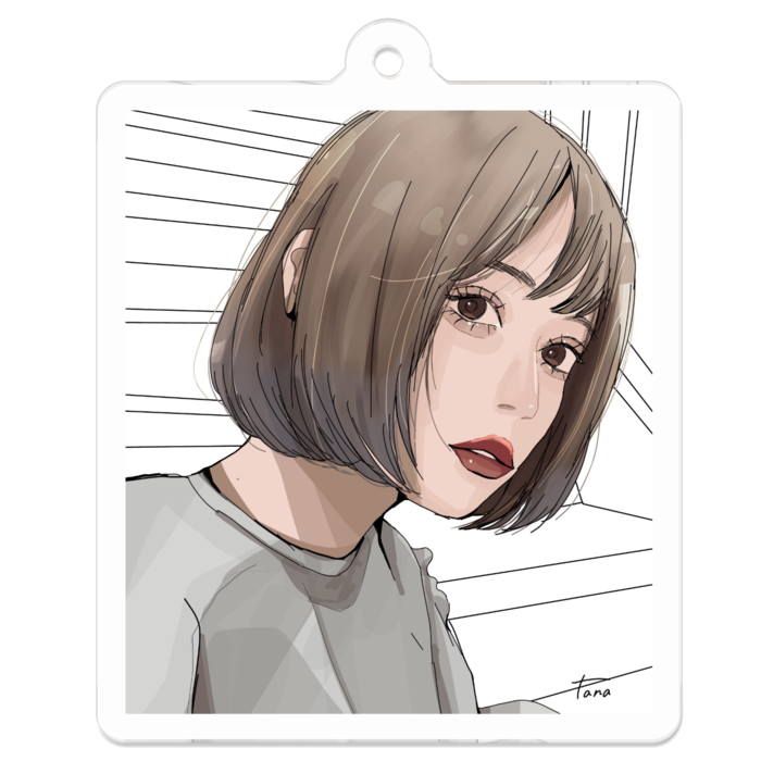 アクリルキーホルダー - 50 x 50 (mm)