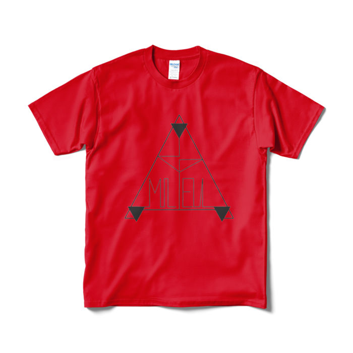 Tシャツ（短納期） - M - レッド(黒ロゴ)