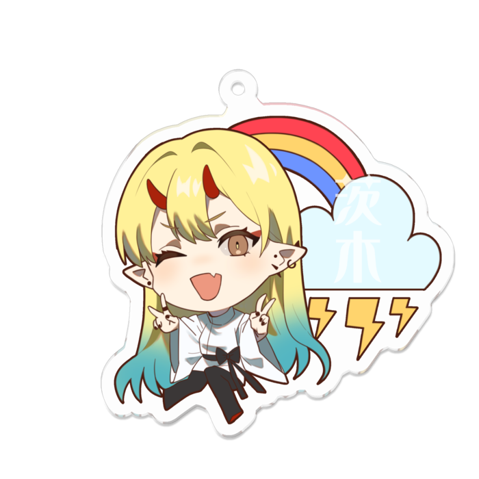 アクリルキーホルダー - 70 x 70 (mm)