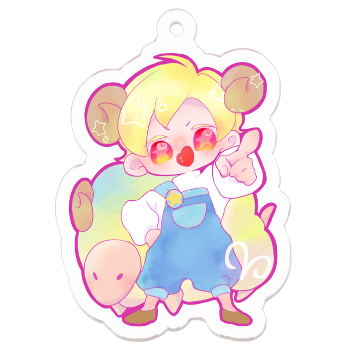 アクリルキーホルダー - 50 x 50 (mm)