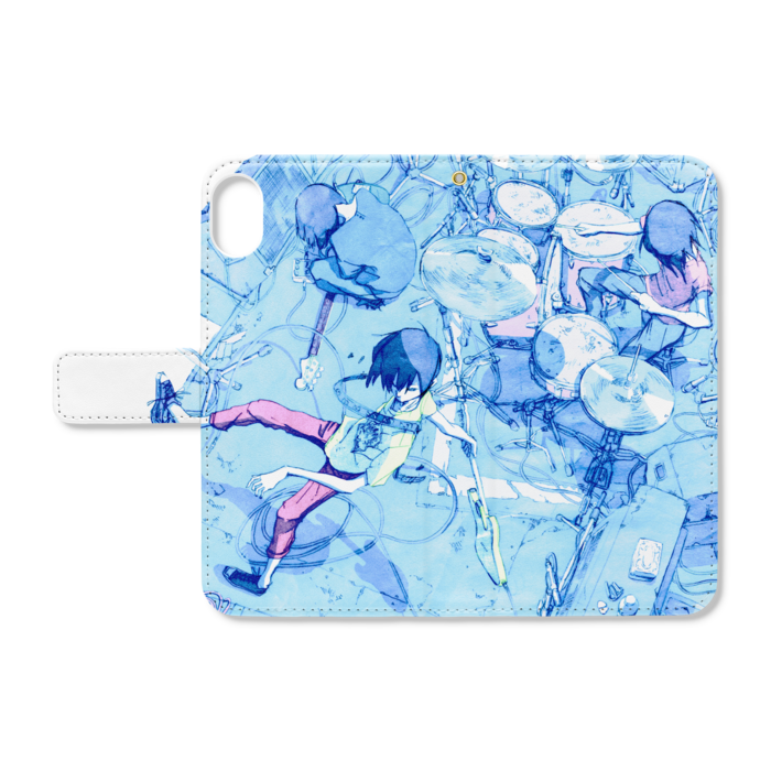 手帳型iPhoneケース - iPhone XR - ストラップ穴 あり