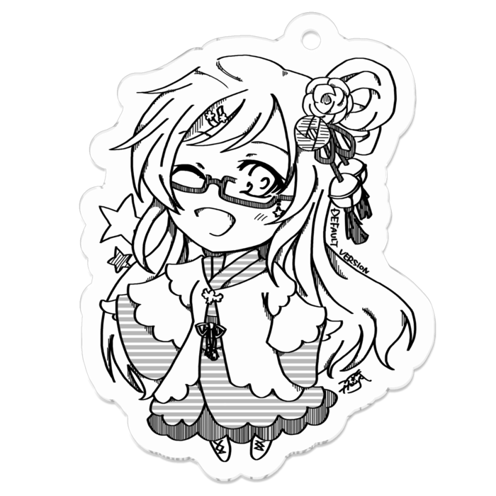 アクリルキーホルダー - 50 x 50 (mm)