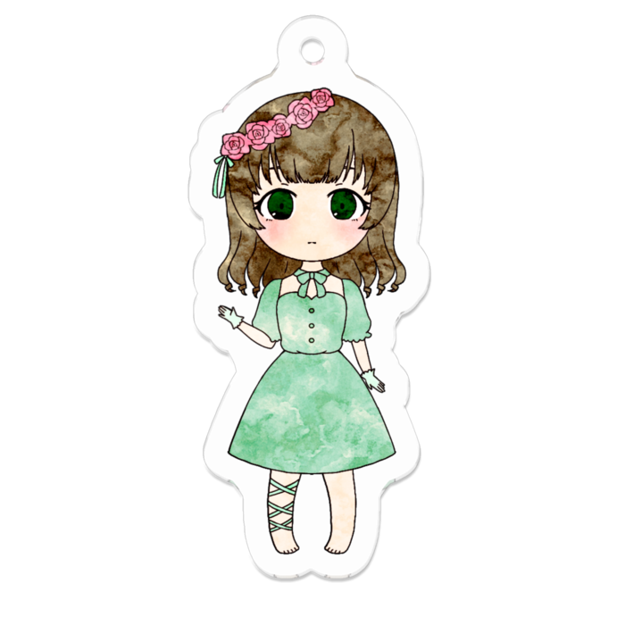 アクリルキーホルダー - 50 x 50 (mm)