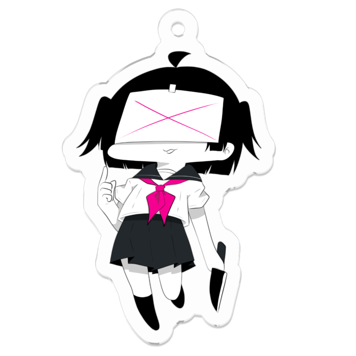 アクリルキーホルダー（コーティング） - 50 x 50 (mm)