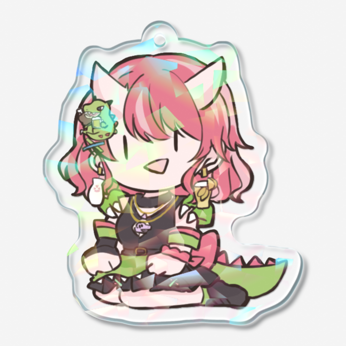 ホログラムアクリルキーホルダー - 50 × 50mm