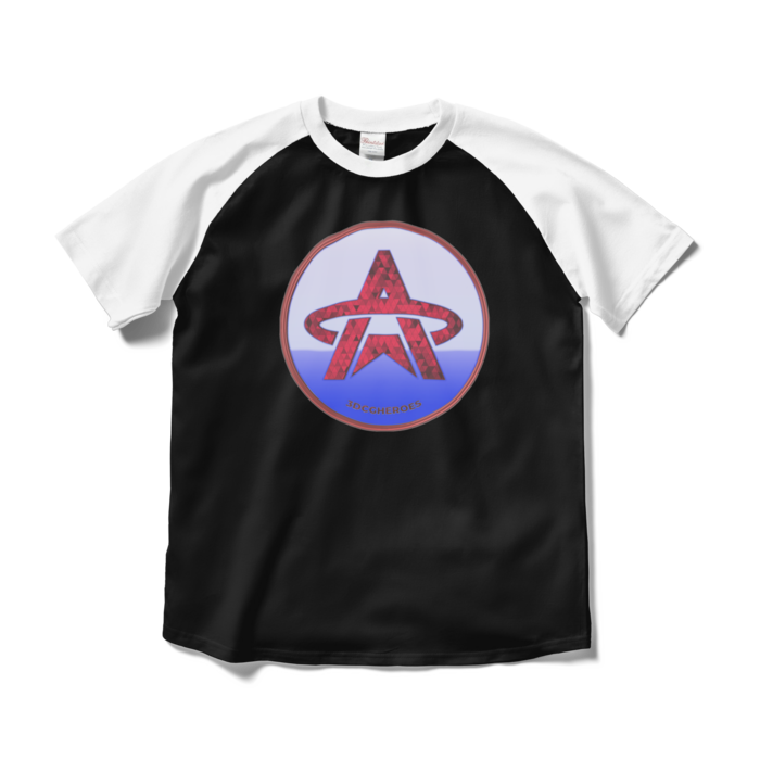 ラグランTシャツ - M - ブラック×ホワイト