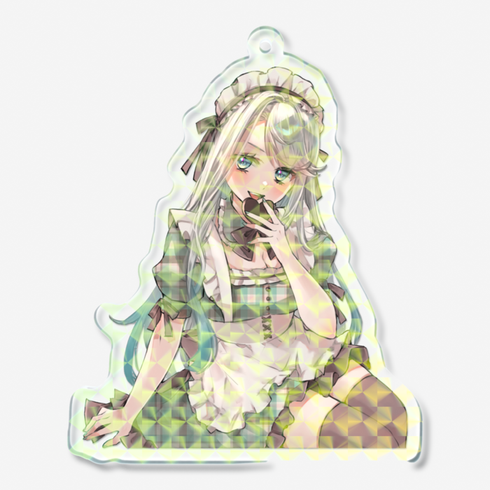 ホログラムアクリルキーホルダー - 70 × 70mm