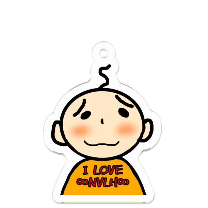 アクリルキーホルダー（コーティング） - 50 x 50 (mm)