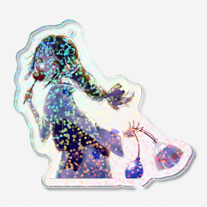 ホログラムアクリルキーホルダー - 50 × 50mm