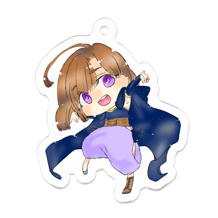 アクリルキーホルダー（コーティング） - 50 x 50 (mm)