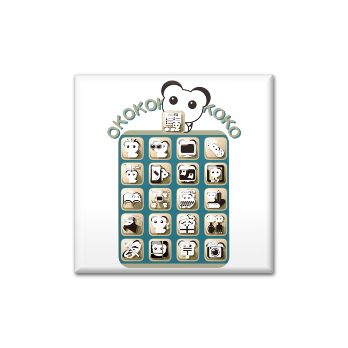 缶バッジ - 四角形40mm