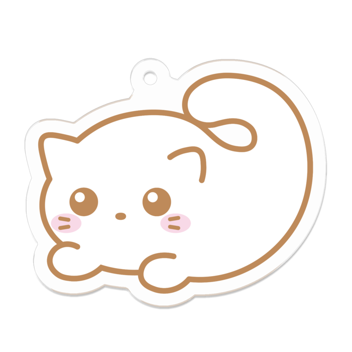 アクリルキーホルダー（コーティング） - 50 x 50 (mm)