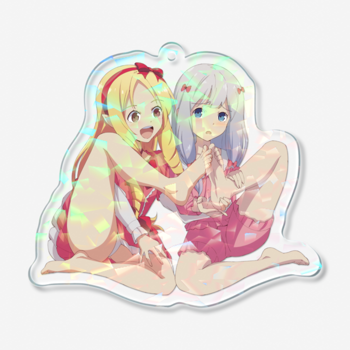 ホログラムアクリルキーホルダー - 70 × 70mm