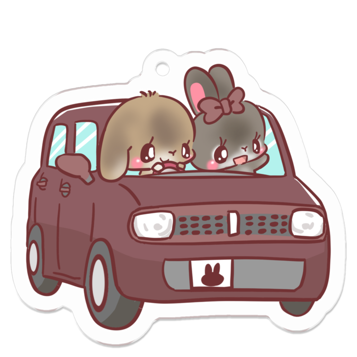 アクリルキーホルダー - 50 x 50 (mm)