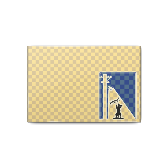 缶バッジ - 80x54mm　市松