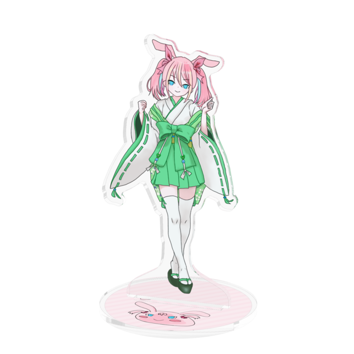 アクリルフィギュア(緑) - 100x100mm(3)