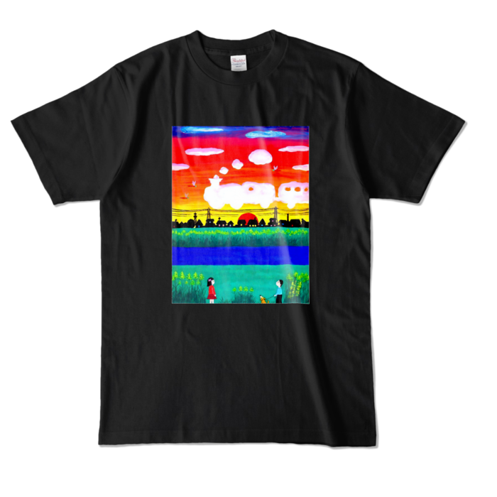 カラーTシャツ - L - ブラック (濃色)