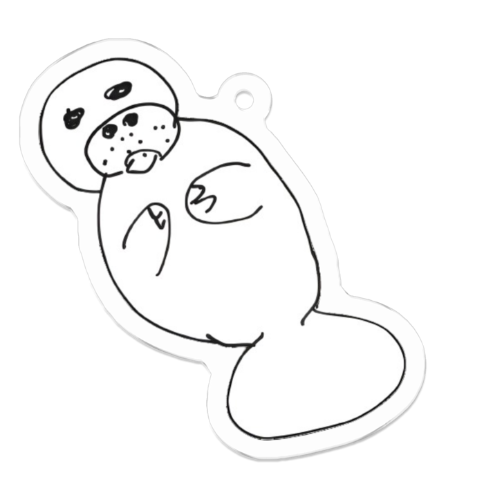 アクリルキーホルダー - 50 x 50 (mm)