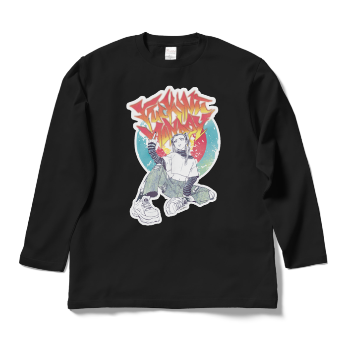 ロングスリーブTシャツ - L - ブラック