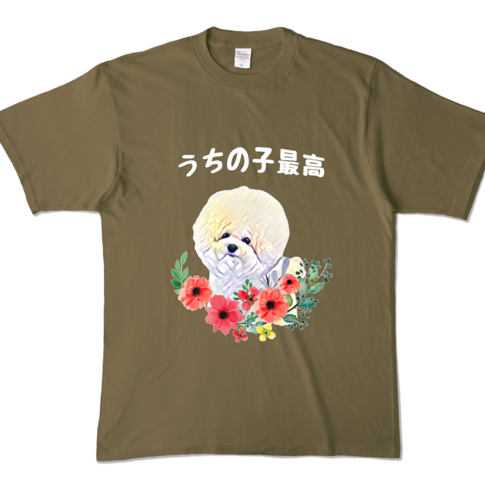 カラーTシャツ - XL - オリーブ (濃色)