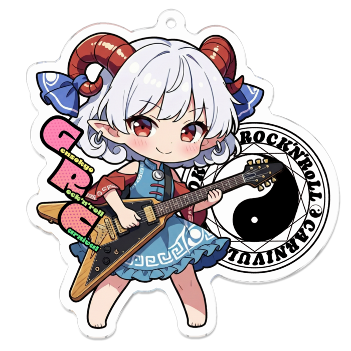 アクリルキーホルダー - 70 x 70 (mm)