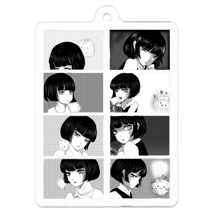 アクリルキーホルダー - 50 x 50 (mm)